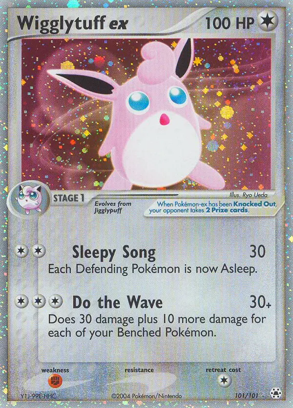 Wigglytuff ex 101 card from Hidden Legends