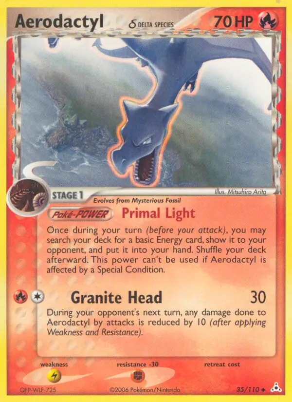 Aerodactyl δ 35 card from Holon Phantoms