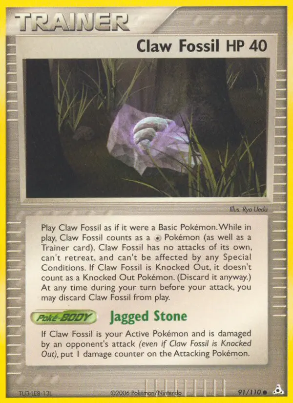 Claw Fossil 91 — Holon Phantoms 91, Normal finish