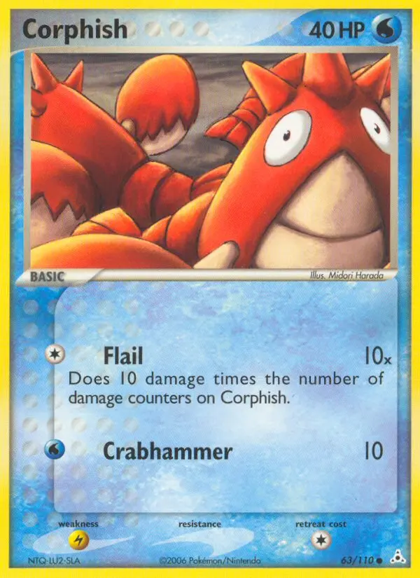 Corphish 63 card from Holon Phantoms