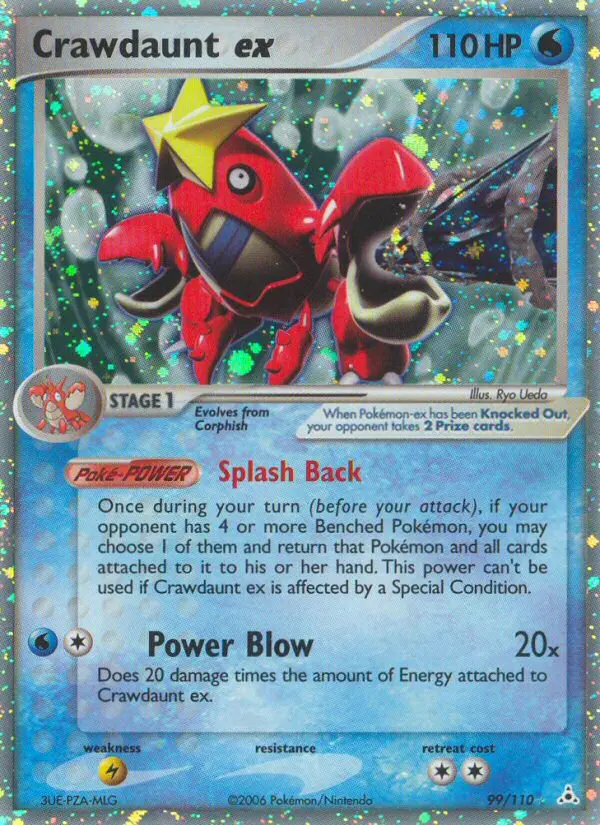 Crawdaunt ex 99 — Holon Phantoms 99, Holofoil finish