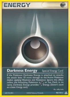 Darkness Energy 94 — shown as an example of the Reverse Holofoil finish