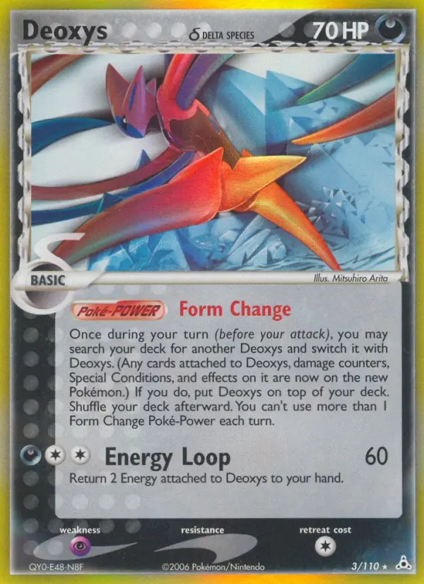 Deoxys δ 3 — Holon Phantoms 3, Holofoil finish