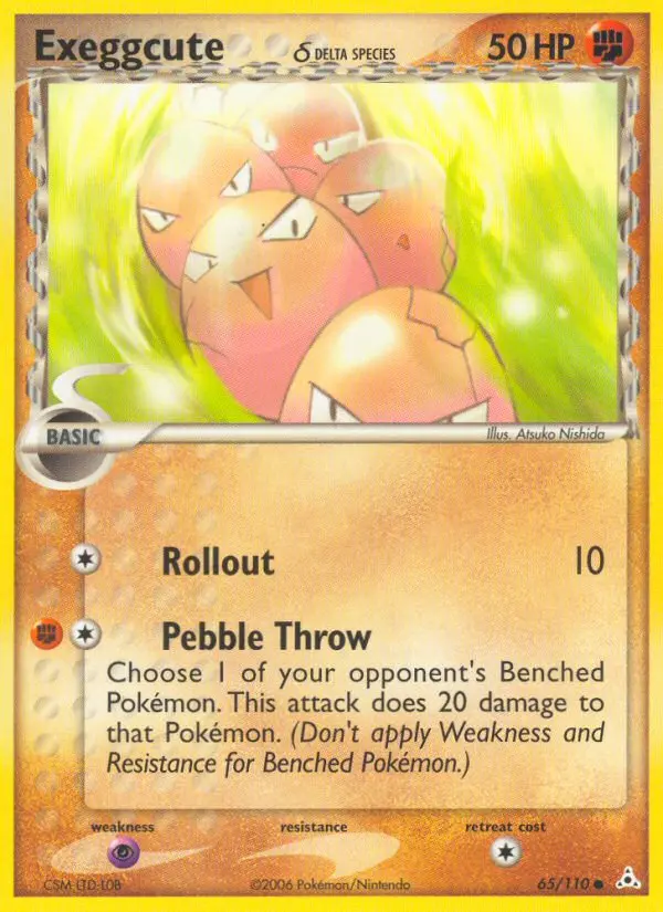 Exeggcute δ 65 — Holon Phantoms 65, Normal finish