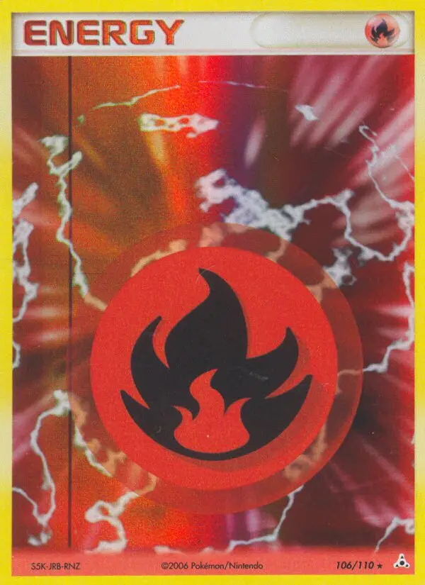 Fire Energy 106 — Holon Phantoms 106, Holofoil finish
