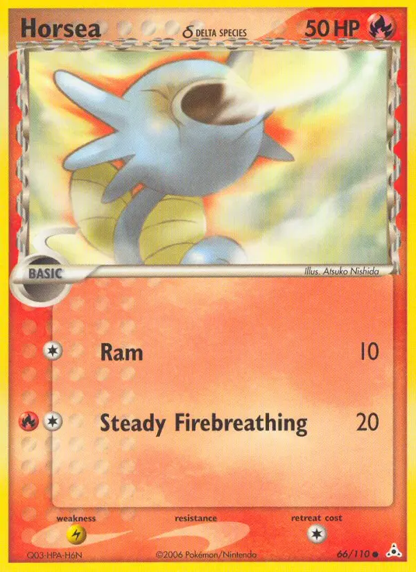 Horsea δ 66 card from Holon Phantoms