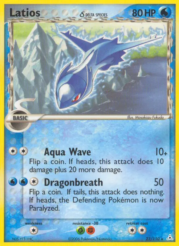 Latios δ 22 card from Holon Phantoms