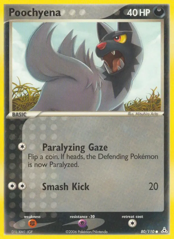 Poochyena 80 card from Holon Phantoms