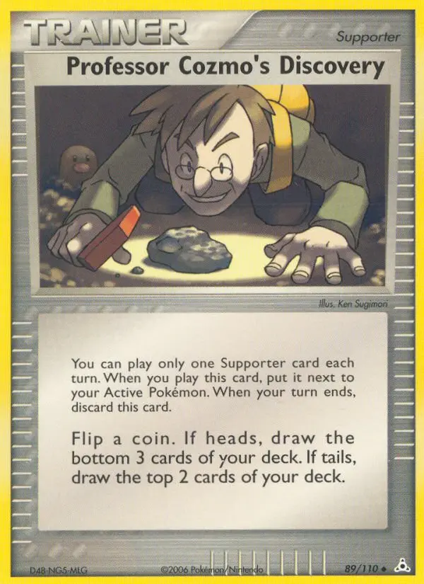 Professor Cozmo's Discovery 89 card from Holon Phantoms