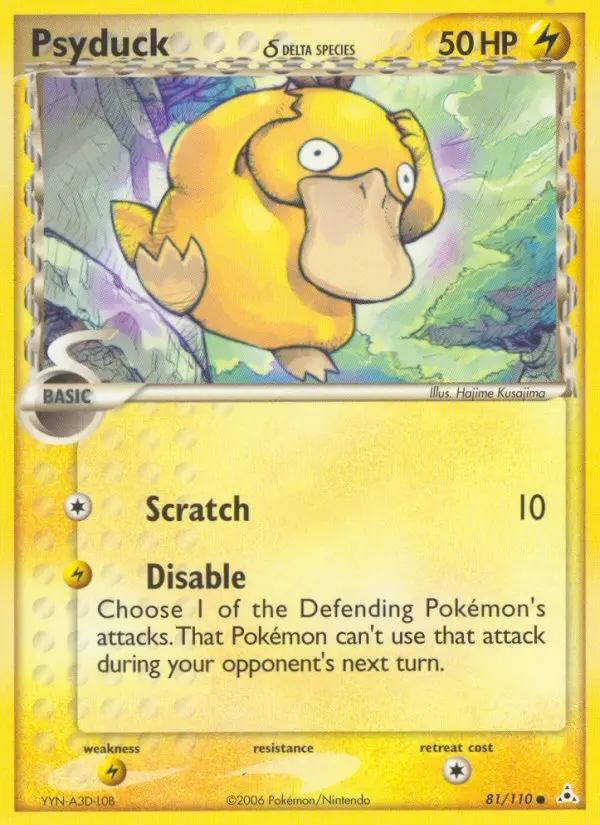Psyduck δ 81 — Holon Phantoms 81, Normal finish