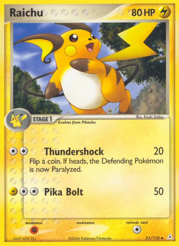 Raichu 51 — Holon Phantoms 51, Normal finish