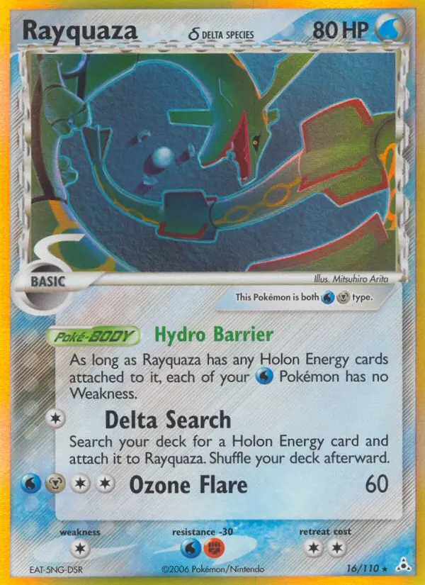 Rayquaza δ 16 card from Holon Phantoms