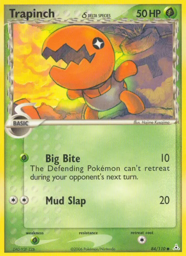 Trapinch δ 84 card from Holon Phantoms