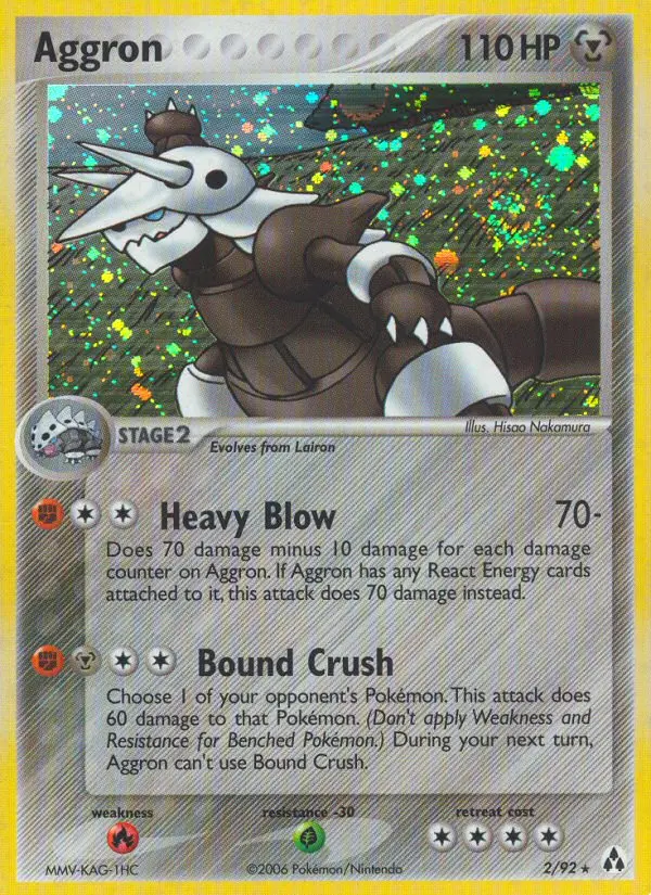 Aggron 2 — Legend Maker 2, Holofoil finish