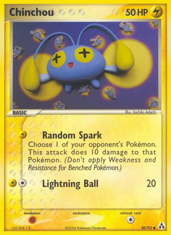 Chinchou 50 card from Legend Maker