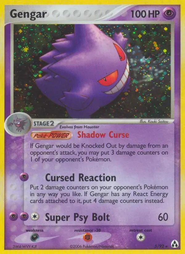 Gengar 5 card from Legend Maker