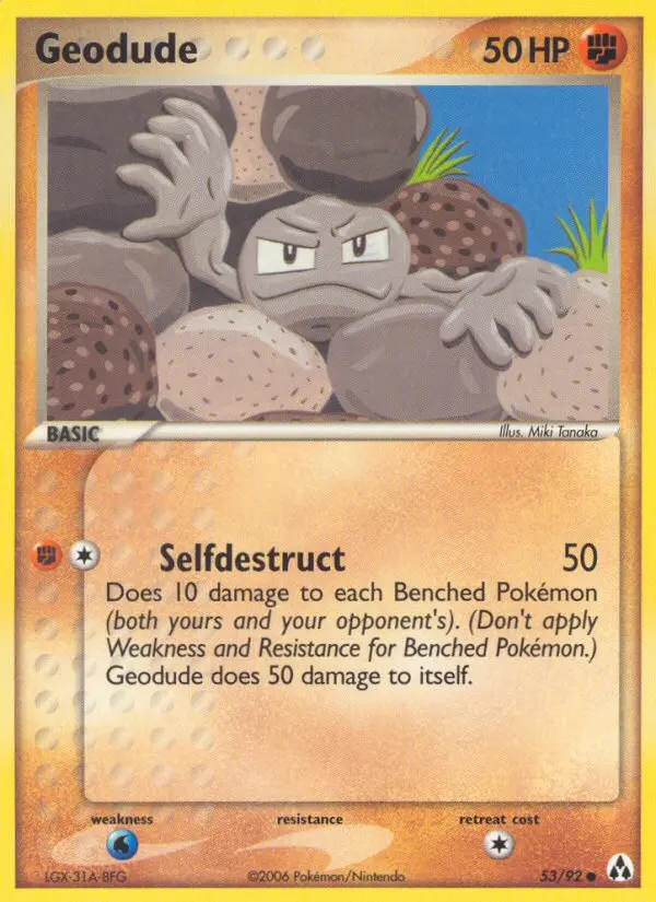 Geodude 53 card from Legend Maker