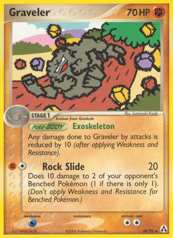 Graveler 34 card from Legend Maker