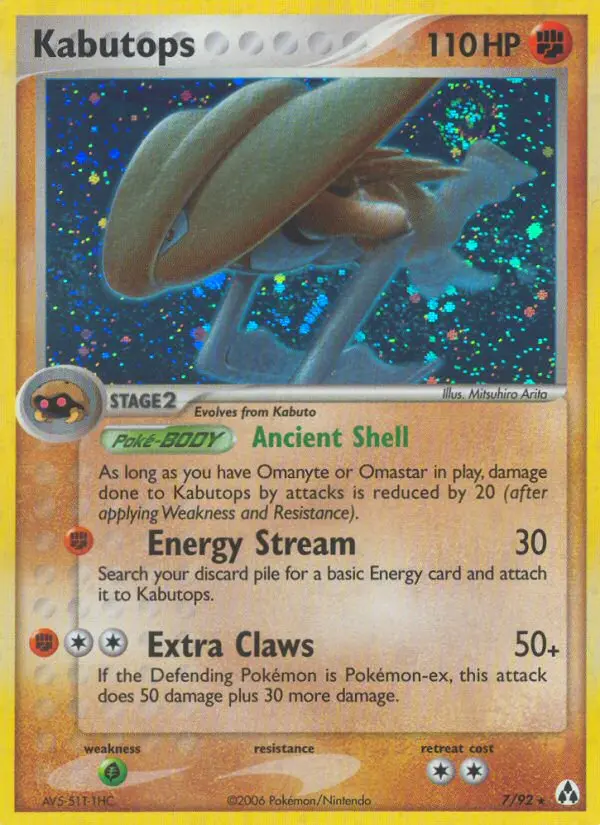 Kabutops 7 card from Legend Maker