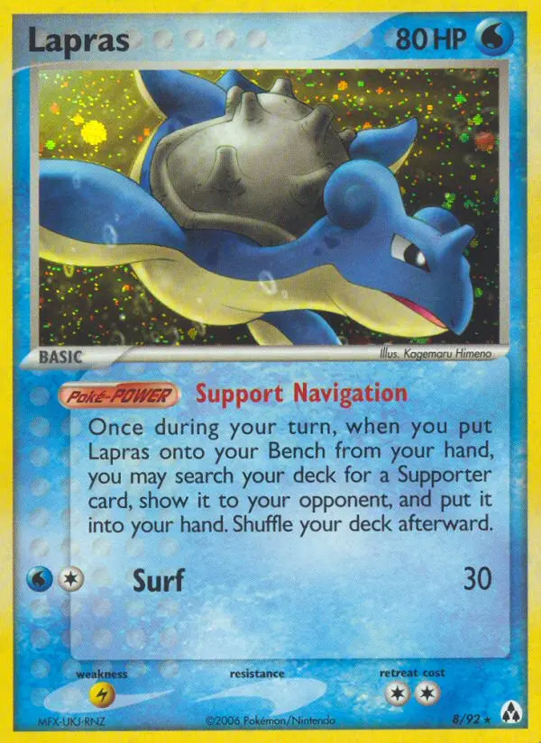 Lapras 8 — Legend Maker 8, Holofoil finish
