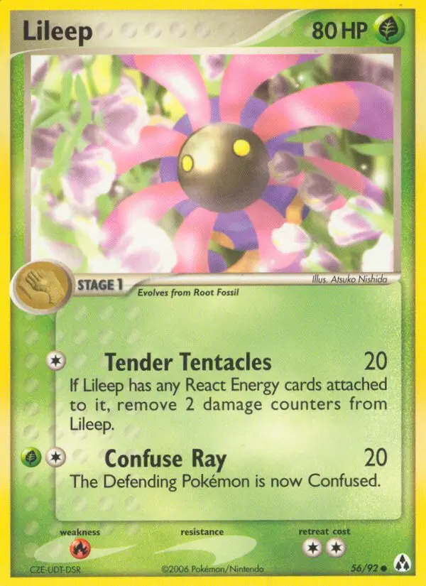 Lileep 56 card from Legend Maker