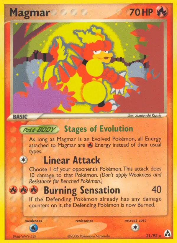 Magmar 21 — the most expensive Magmar card