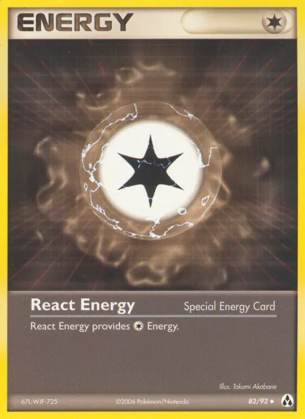 React Energy 82 card from Legend Maker