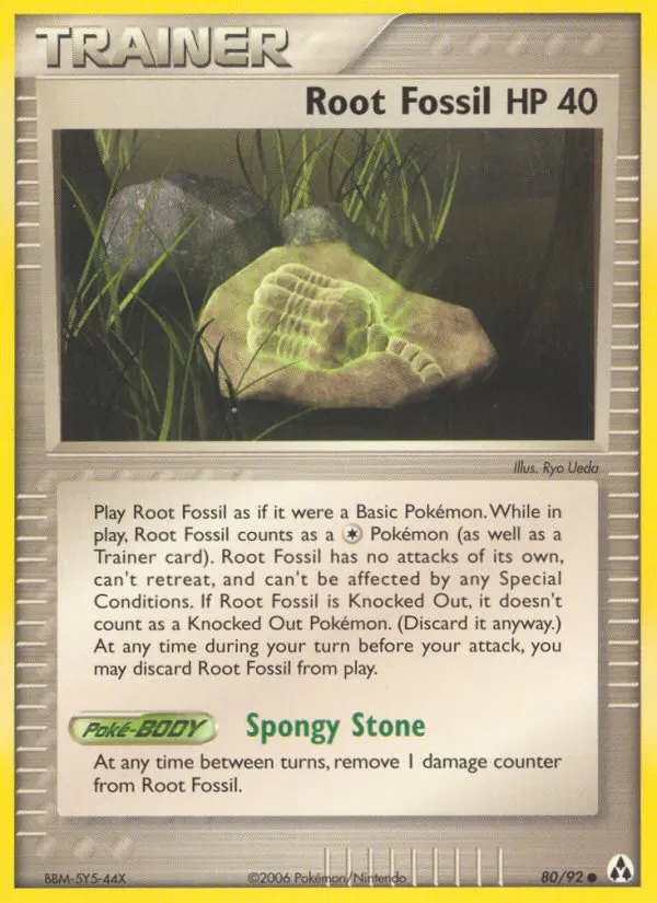 Root Fossil 80 card from Legend Maker