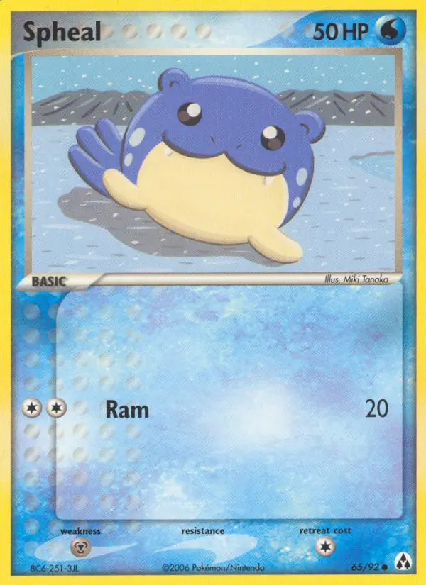 Spheal 65 card from Legend Maker