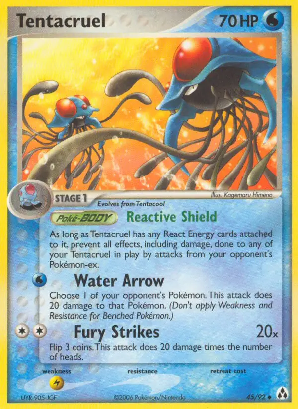 Tentacruel 45 card from Legend Maker