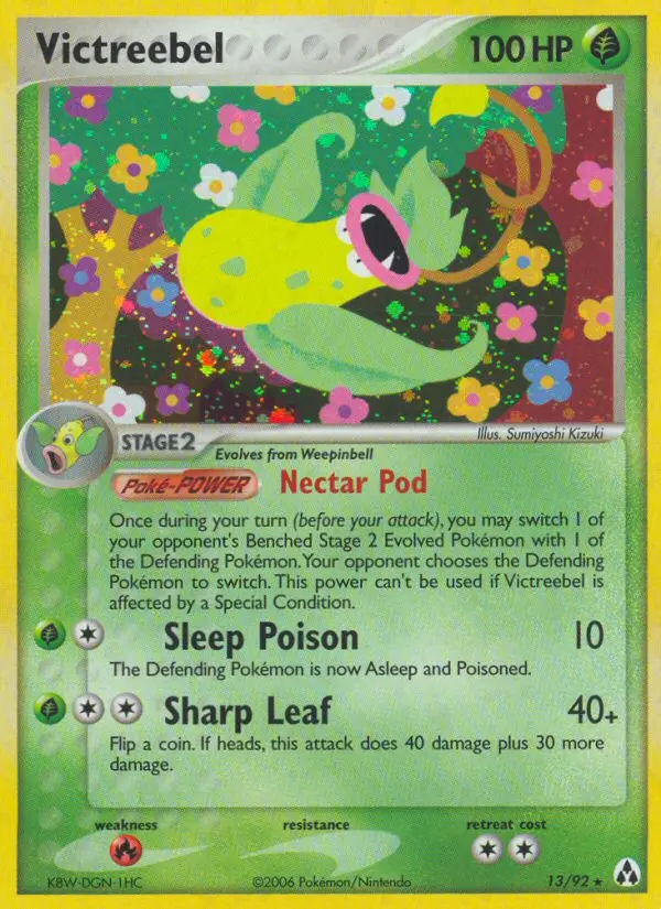 Victreebel 13 card from Legend Maker