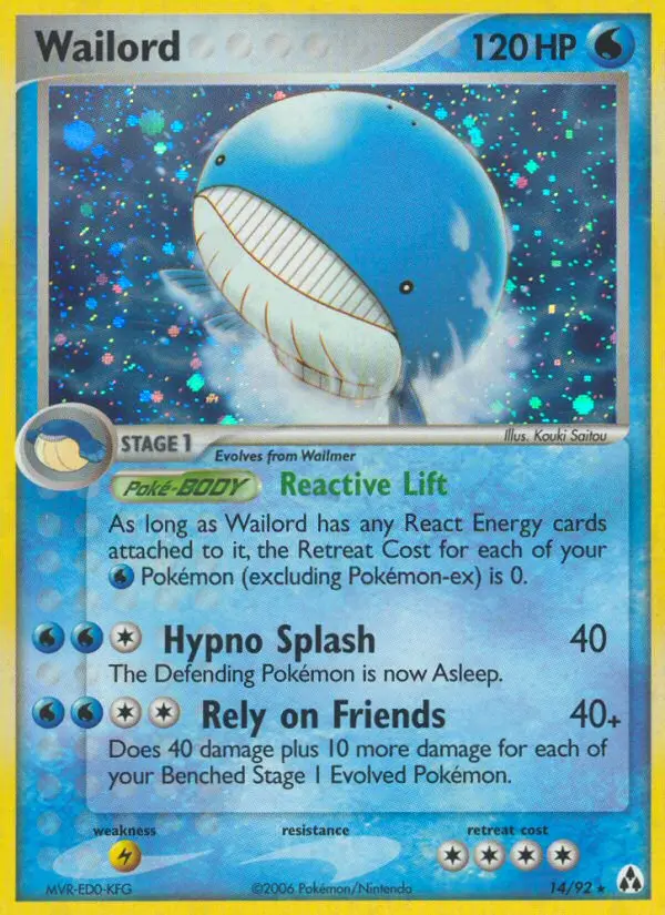 Wailord 14 — Legend Maker 14, Holofoil finish