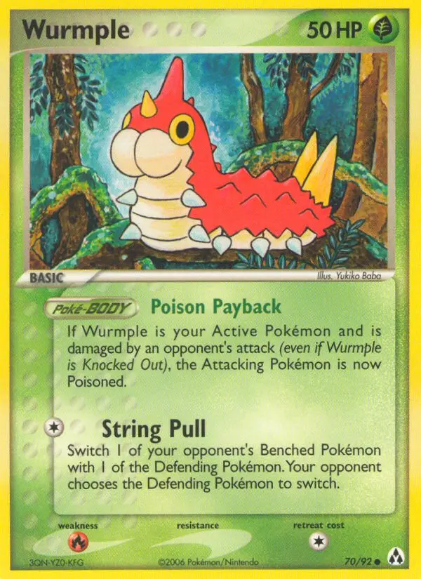 Wurmple 70 card from Legend Maker
