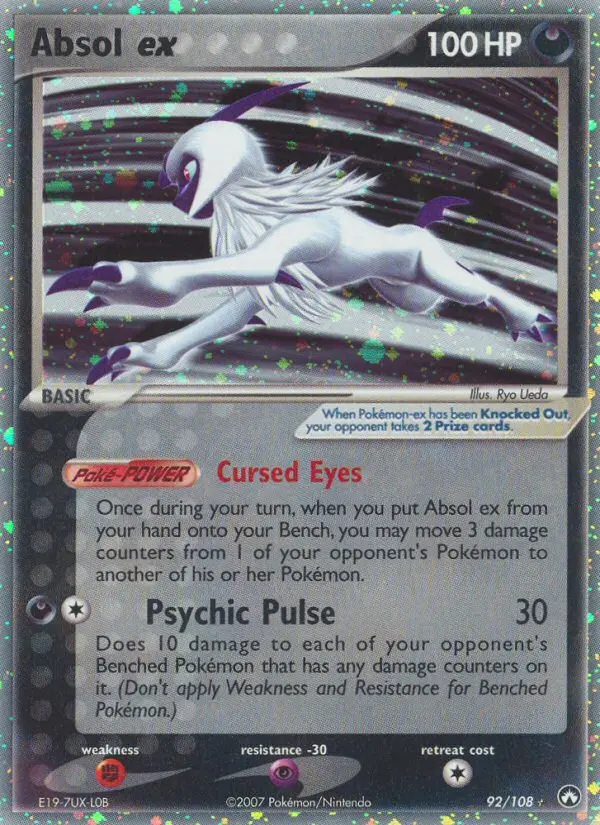 Absol ex 92 card from Power Keepers