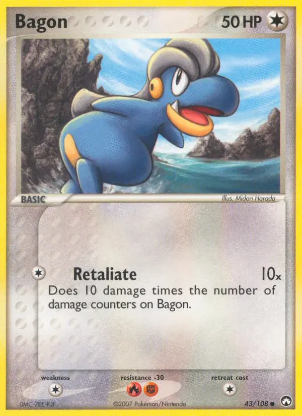 Bagon 43 card from Power Keepers