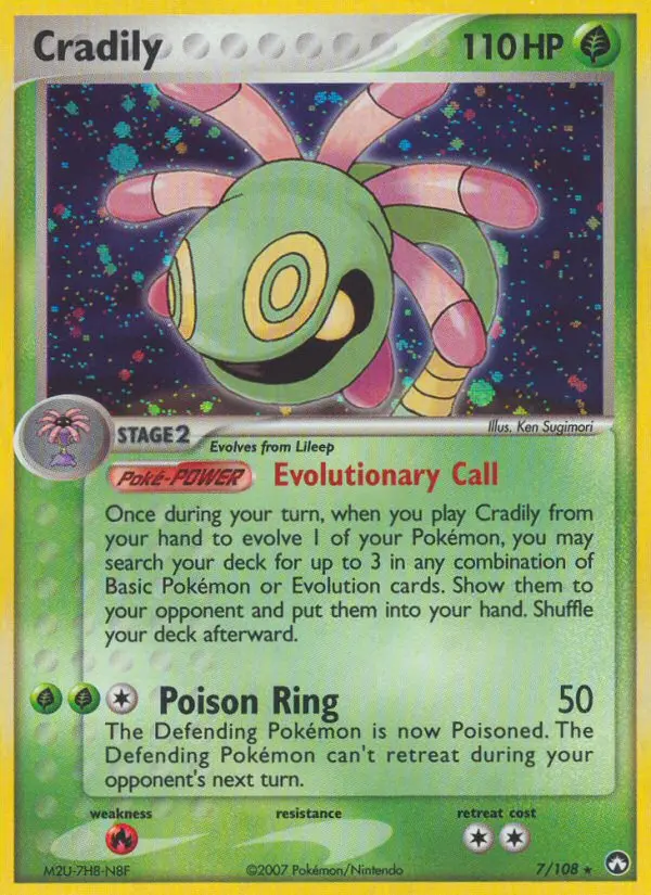Cradily 7 — Power Keepers 7, Holofoil finish