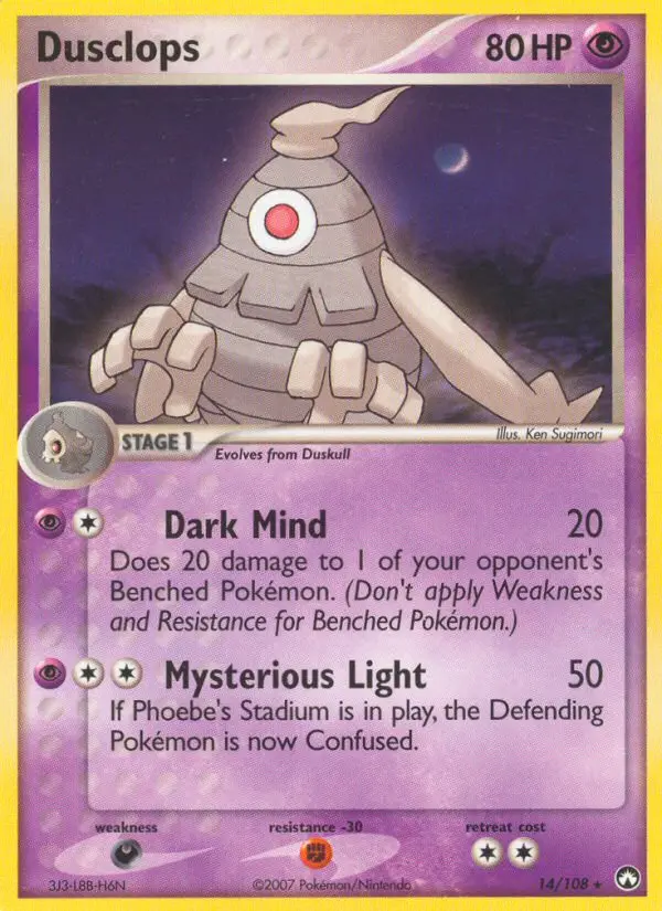 Dusclops 14 card from Power Keepers