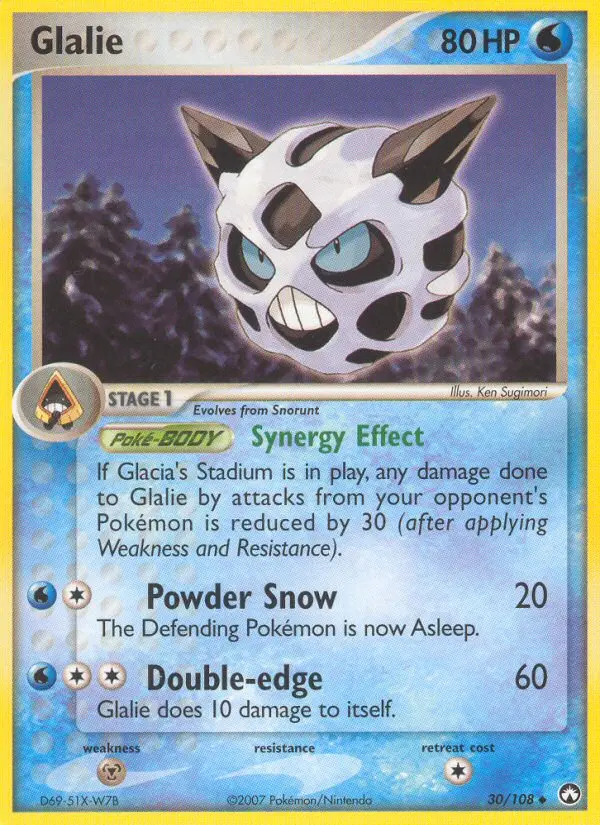 Glalie 30 card from Power Keepers