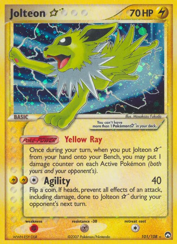 Jolteon ★ 101 card from Power Keepers