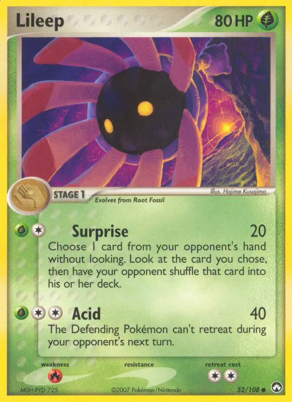 Lileep 52 card from Power Keepers