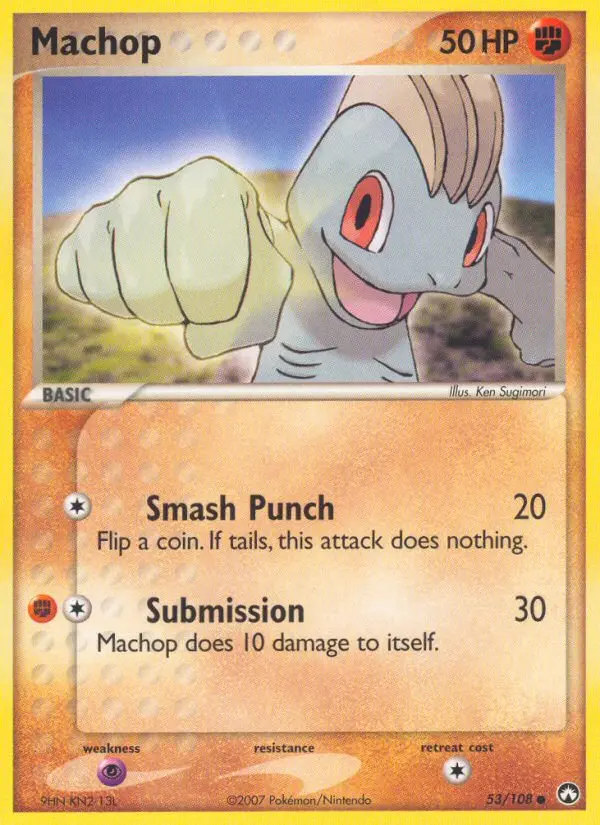 Machop 53 card from Power Keepers