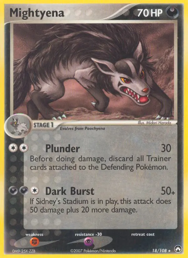 Mightyena 18 card from Power Keepers
