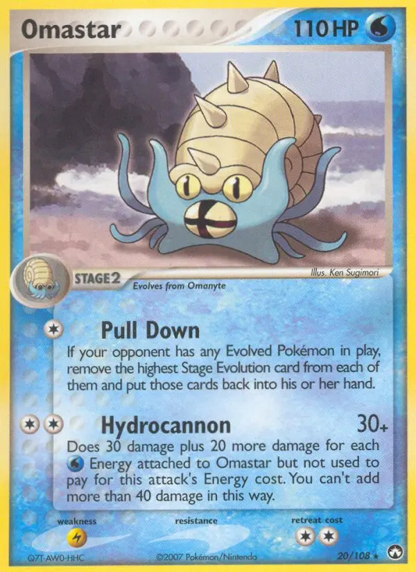 Omastar 20 card from Power Keepers