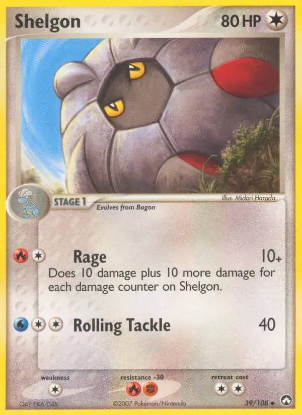 Shelgon 39 card from Power Keepers