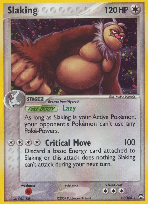 Slaking 13 card from Power Keepers