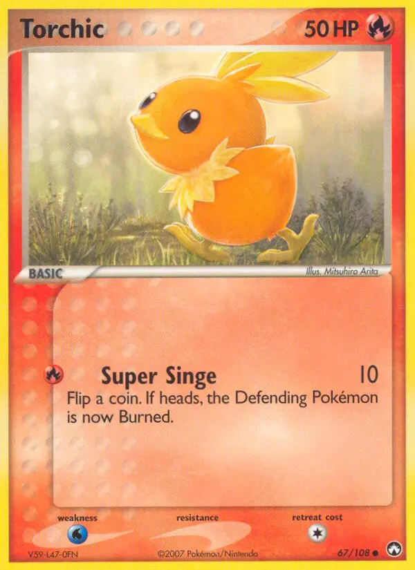 Torchic 67 card from Power Keepers