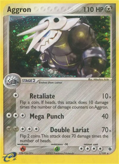 Aggron 1 — Ruby & Sapphire 1, Holofoil finish