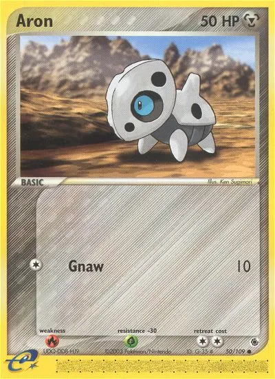 Aron 50 card from Ruby & Sapphire