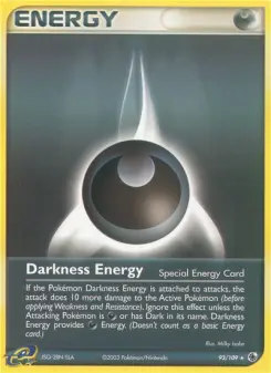 Darkness Energy 93 — shown as an example of the Reverse Holofoil finish