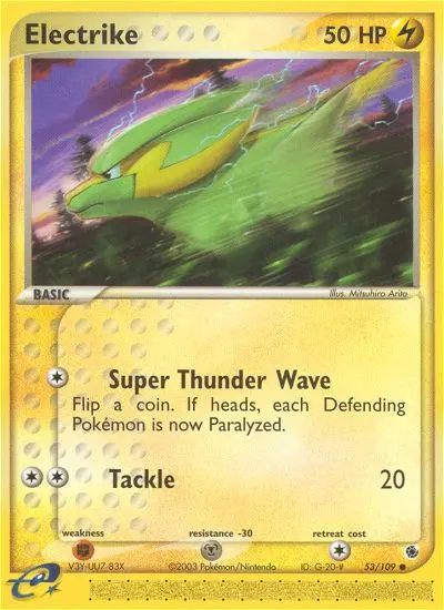 Electrike 53 card from Ruby & Sapphire